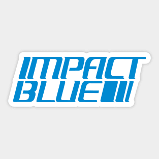 Impact Blue Sticker